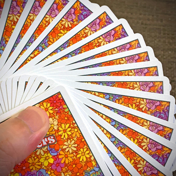 Bicycle Funky Flowers Playing Cards (カスタムバイスクル オリジナル トランプ ) 5枚目の画像