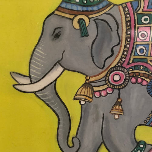 インドの伝統的な絵画 2 枚セット 絵画 Chetna 通販 16496953