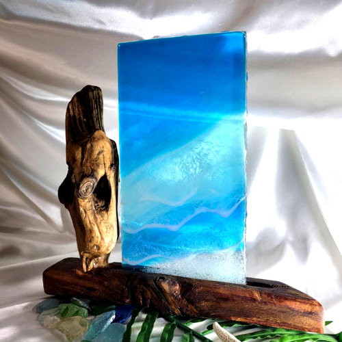レジンアート 流木レジンアート オーシャンアート インテリアアート 海