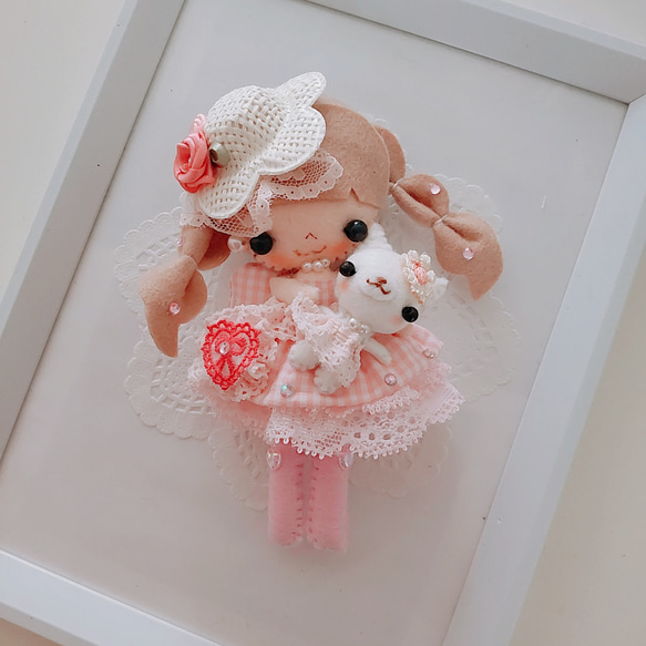 ネコちゃん抱っこDoll♡ドール♡ドールチャーム♡ハンドメイド♡人形 