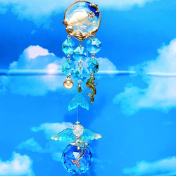 『人魚姫の歌声』 天使 サンキャッチャー 車用 窓用 2枚目の画像