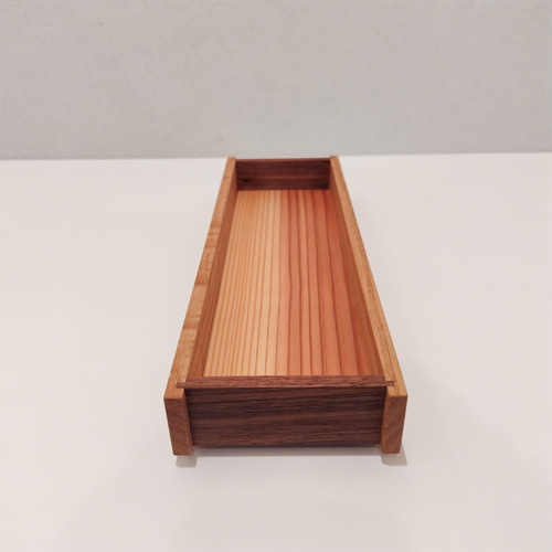 重ねられる木箱 25cm×7.5㎝ 【名入れ可】 ～クリ・ウォルナット・杉