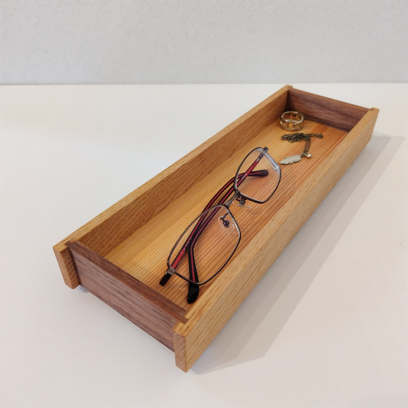 重ねられる木箱 25cm×7.5㎝ 【名入れ可】 ～クリ・ウォルナット・杉