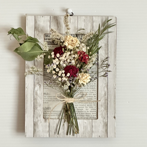 ドライフラワー薔薇の花束インテリア(壁掛け) ドライフラワー Rest