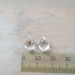 【Reserved】オーダーメイド　Herkimer Diamond ハーキマーダイヤモンド　ピアスチャーム 6枚目の画像