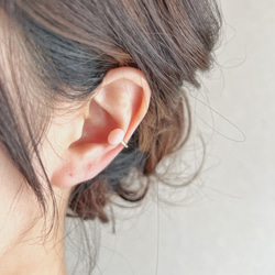 【JORIE】ピンクオパール　Ear cuff 2枚目の画像