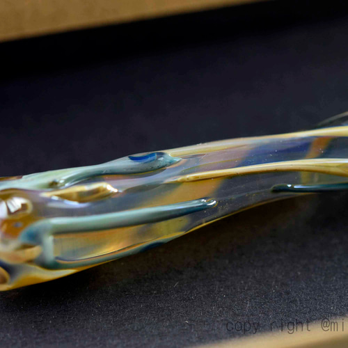 ○作家創作*新作アート○ガラスペン 細密インク吸収10の溝 11272-487