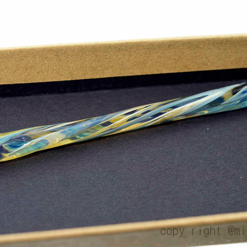○作家創作*新作アート○ガラスペン 細密インク吸収10の溝 11272-487