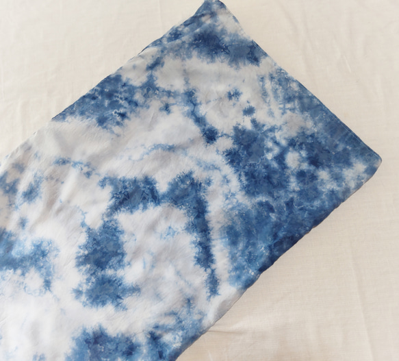 藍染　枕カバー（折り込み式49cm×81cm） 3枚目の画像