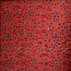 50cm単位　インド天然染めブロックプリント　アジュラクプリント　木版更紗　コットン　AJ069 1枚目の画像