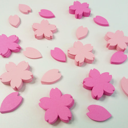 クラフトパンチ 桜吹雪 選べる2色 華×150枚 花びら×150枚 1セット300枚【082】 8枚目の画像
