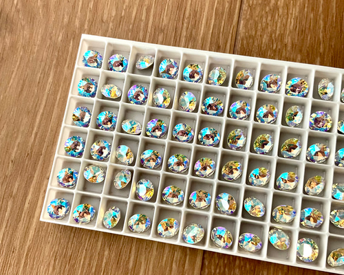 12粒】スワロフスキー チャトン 1088 ss39 クリスタルシマー 埋