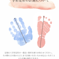 【1歳誕生日】手形足形　クリアポスター　バースデー【A5】 4枚目の画像