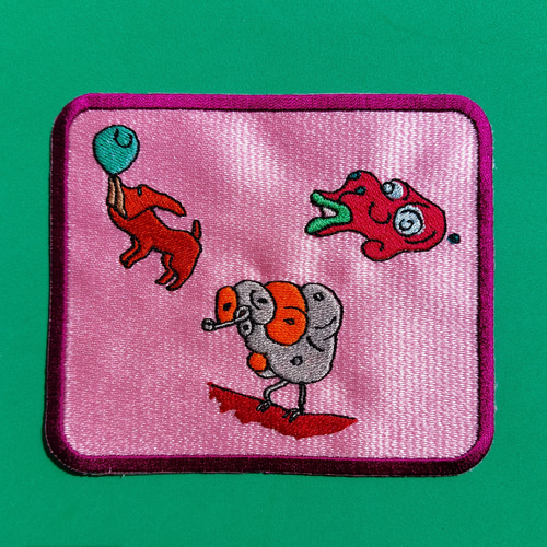 オリジナル刺しゅうno Frog アイロン接着タイプ