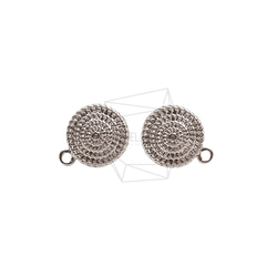 ERG-2482-R【2個入り】ドットサークルピアス,Dotted Circle Earring Post 1枚目の画像