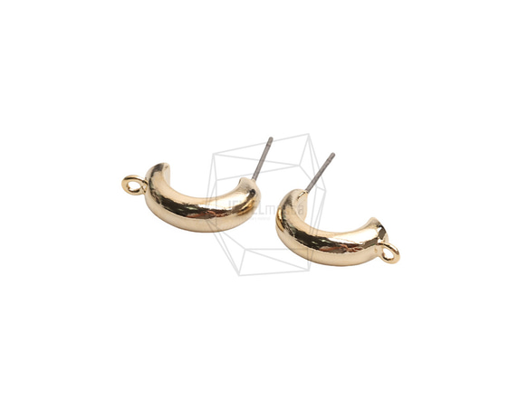 ERG-2483-G【2個入り】Lシェイプピアス,L shape post Earring 2枚目の画像