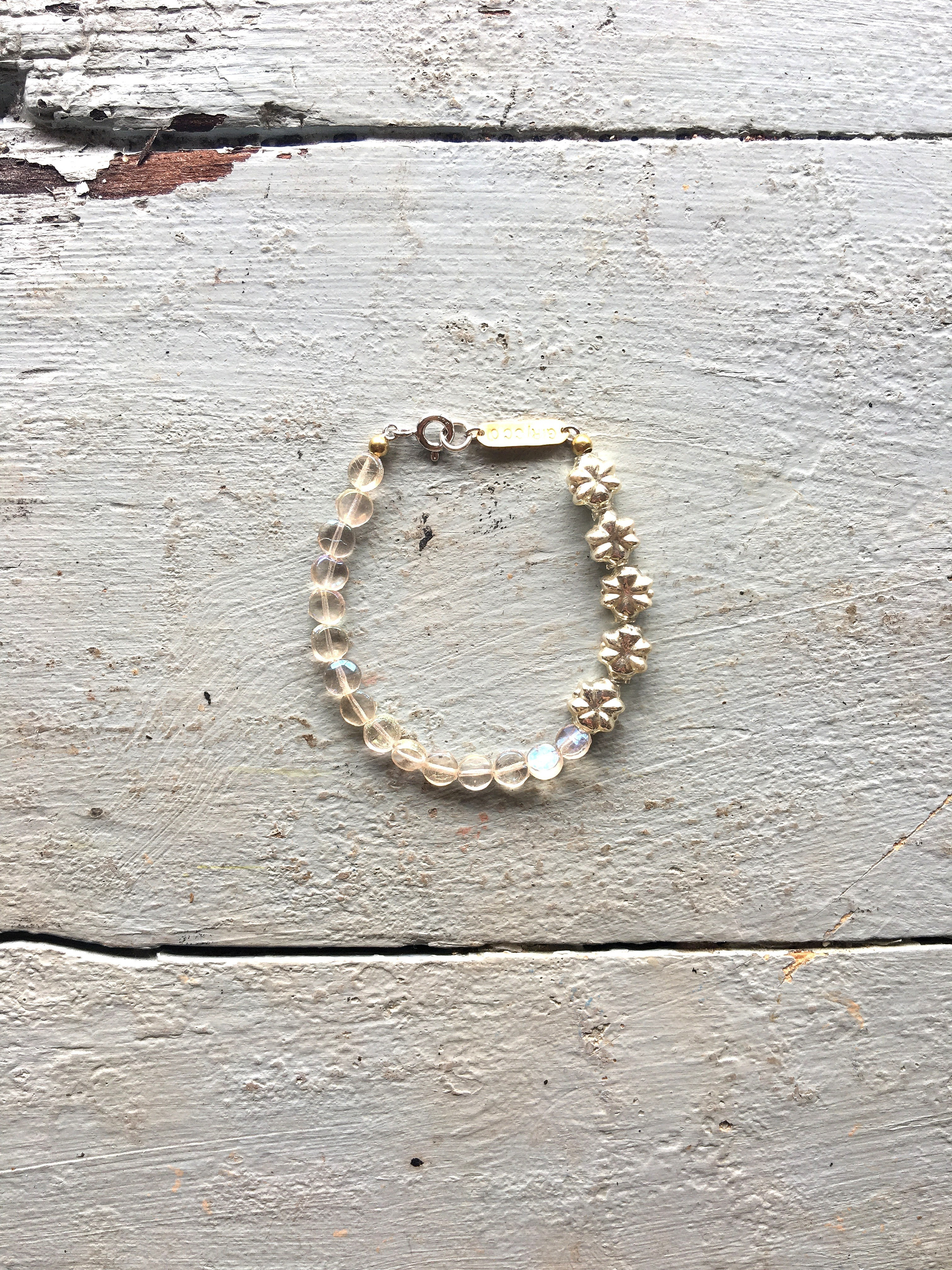 フランスヴィンテージスフレガラスブレスレット(TJ11025