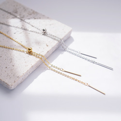 ラリエットタイプネックレス　ゴールド ラリエットタイプネックレスゴールド