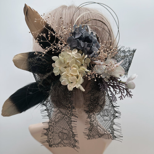 【豪華】　髪飾り　成人式　卒業式　結婚式　黒　ゴールド　シルバー　水引　つまみ 豪華】 髪飾り 成人式 卒業式 結婚式 黒 ゴールド シルバー 水引