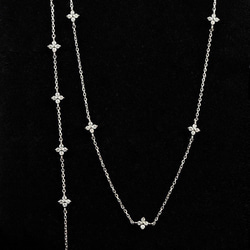 クローバーモチーフ　天然ダイヤモンドネックレスk18 3枚目の画像