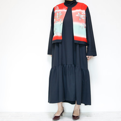 KIMONO CREW NECK Jacket -upcycled from Vintage Kimono 第11張的照片