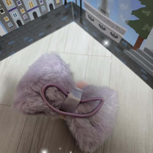 アメジストカラーらびりぼん ヘアゴム ヘアゴム CoCoNANA 通販  