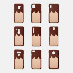 8色 栃木レザー 本革 猫 全機種対応 カードポケット メンズ iPhone AQUOS #mm00000059 4枚目の画像