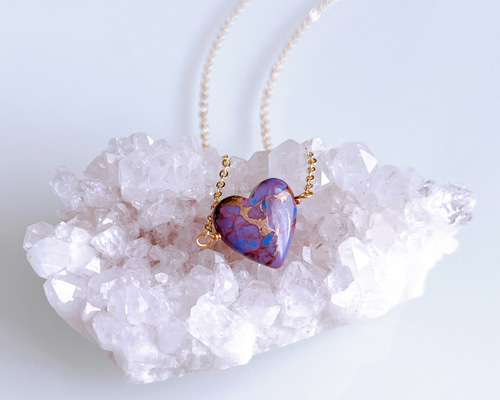 メルマガ特集掲載】パープルコッパーターコイズ 大人 ハート