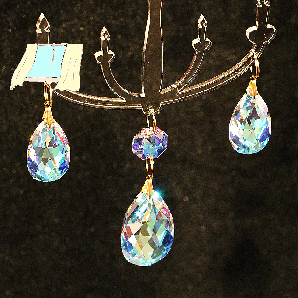 アートシリーズ：シャンデリア風サンキャッチャー◆Elegantデザイン