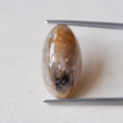 アゲート＊オーバル・カボション・カット＊12.76ct＊19.8×10.6mm＊QAG-014 5枚目の画像