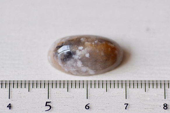 アゲート＊オーバル・カボション・カット＊12.76ct＊19.8×10.6mm＊QAG-014 6枚目の画像