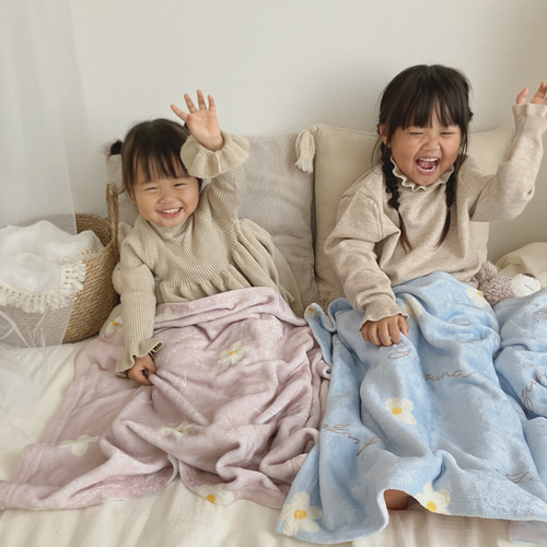 Karie　ブランケット　2個セット Blanket／花柄（全2色）／ ブランケット 名入れ 出産祝い 雑貨・その他