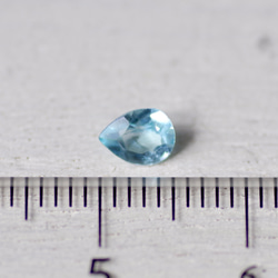 ブルー・アパタイト＊ペアシェイプ・カット＊0.32ct＊5.1×4.0mm＊AP-008 5枚目の画像