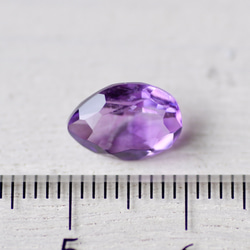 アメシスト＊ペアシェイプ・カット＊1.94ct＊10.0×6.9mm＊QA-030 5枚目の画像