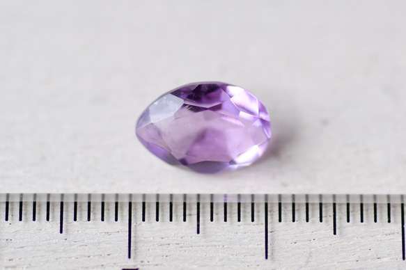 アメシスト＊ペアシェイプ・カット＊1.89ct＊10.0×7.0mm＊QA-027 5枚目の画像