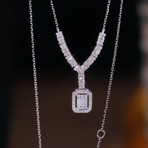 天然ダイヤモンドネックレス0.7ct k18 ネックレス・ペンダント