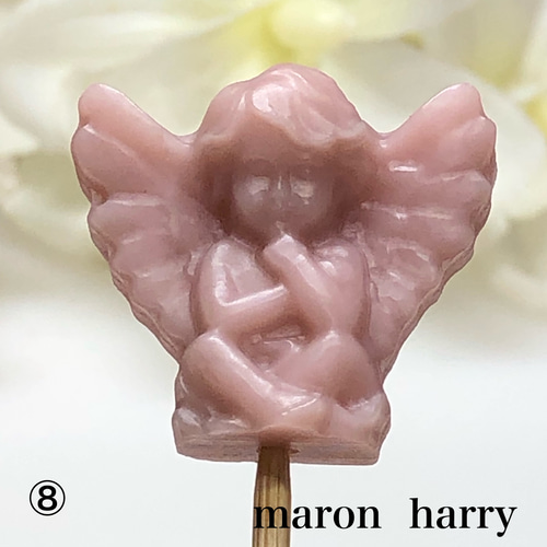 ピンクオパール・天使・エンジェル・天然石・貫通穴