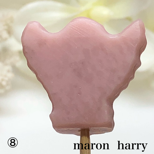 ピンクオパール・天使・エンジェル・天然石・貫通穴