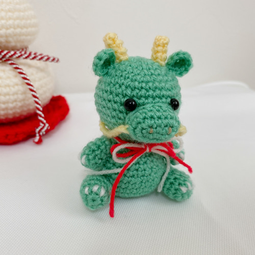 2024.辰と鏡餅の編みぐるみセット① あみぐるみ ANYF＊ 通販