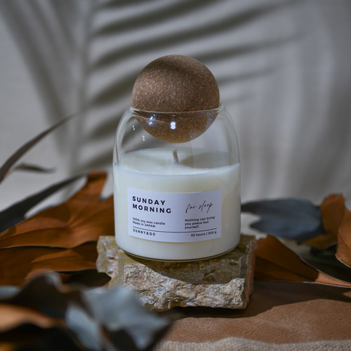 おやすみ前のアロマキャンドル ソイワックス ソイキャンドル