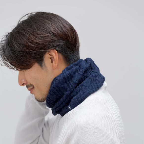 1月16日～お届け】【2WAY】ねじりネックウォーマー【アンゴラ混