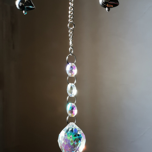 ◈サンキャッチャー◈水晶×ドライフラワー サンキャッチャー