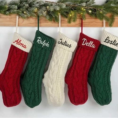 名前刺繍】クリスマスソックス 靴下 プレゼント ニット その他