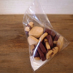 2022/12月の送料無料商品「さんかく袋のてづくりクッキー×10個」北海道～関西まで送料無料！ 2枚目の画像