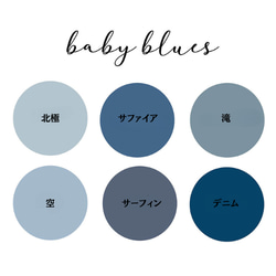 送料無料【オーダーメイド】名入れ ブランケット・誕生日ギフト・出産祝い・女の子・男の子・BABY BLUES 4枚目の画像