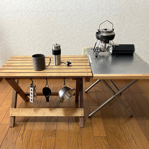 折りたたみ式テーブル No.2a アウトドア キャンプ ローテーブル