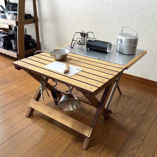 檜無垢材 細板 タフまる対応アイアンテーブル アイアンレッグ