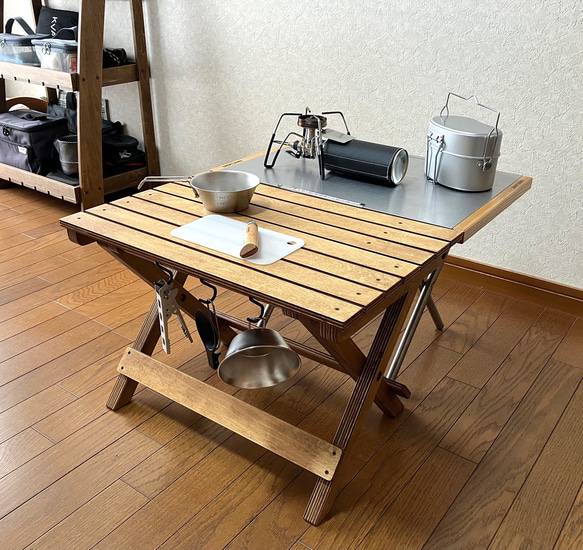 折りたたみ式テーブル No.2a アウトドア キャンプ ローテーブル