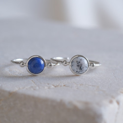 New!Lapis lazuli_Halda áfram ring　ラピスラズリ天然石シルバーリング　silver925 4枚目の画像