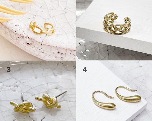 選べる2種類のイヤーカフ＆ピアス！数量限定5セット秋の福袋」 ピアス